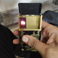 Stylish 2 in 1 USB Rechargeable Cigarette Case with Lighter