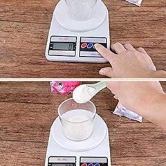 Electronic Digital 1Gram-10 Kg Weight Scale LCD , Kata, Weight Machine Weighing Scale, Fruits, Shop, Food, Vegetable, for Grocery (Adaptor Included)